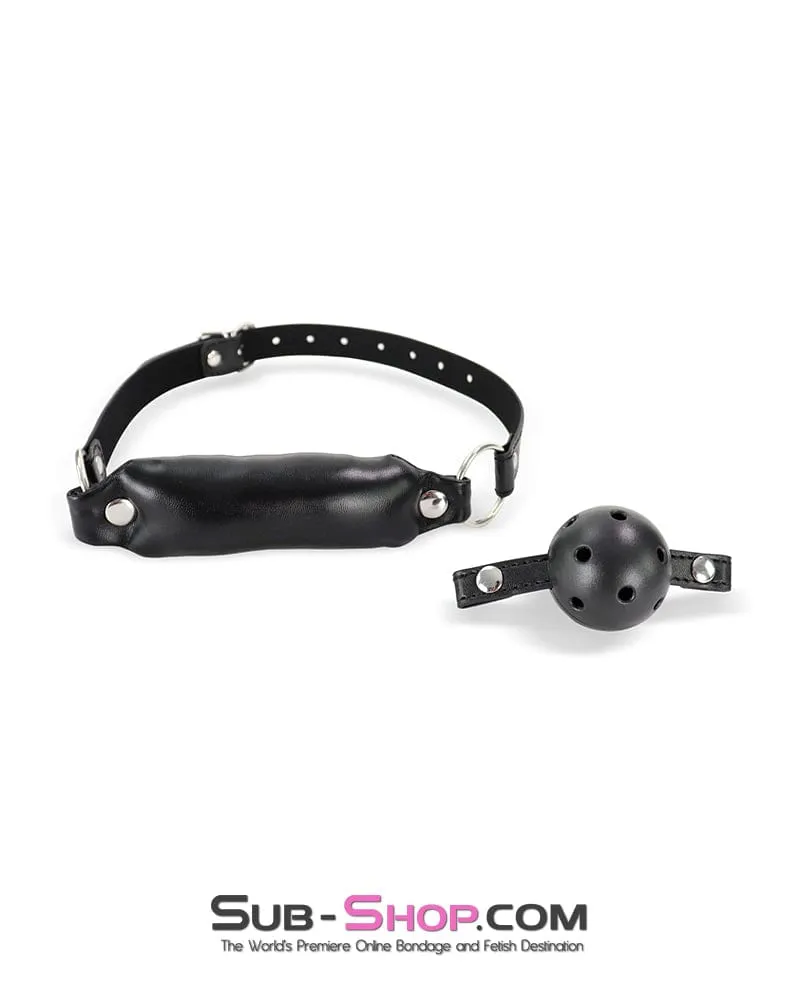 0444M      Interchangeable Bit And Ball Gags Strap