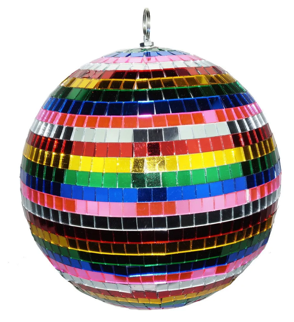 12 INCH RAINBOW MIRROR  REFLECTION DISCO BALL