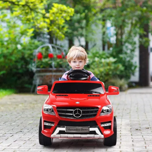 6V Mercedes Benz Kids Ride on Car with MP3 RC-Red