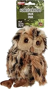 Animal Instincts - Forrest Friends Plush Dog Toy - Ollie Owl - Small