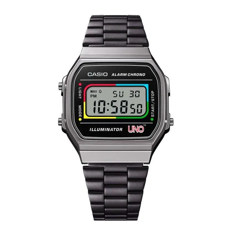 CASIO VINTAGE UNO COLLABORATION DIGITAL WATCH - A168WEUC-1ADR