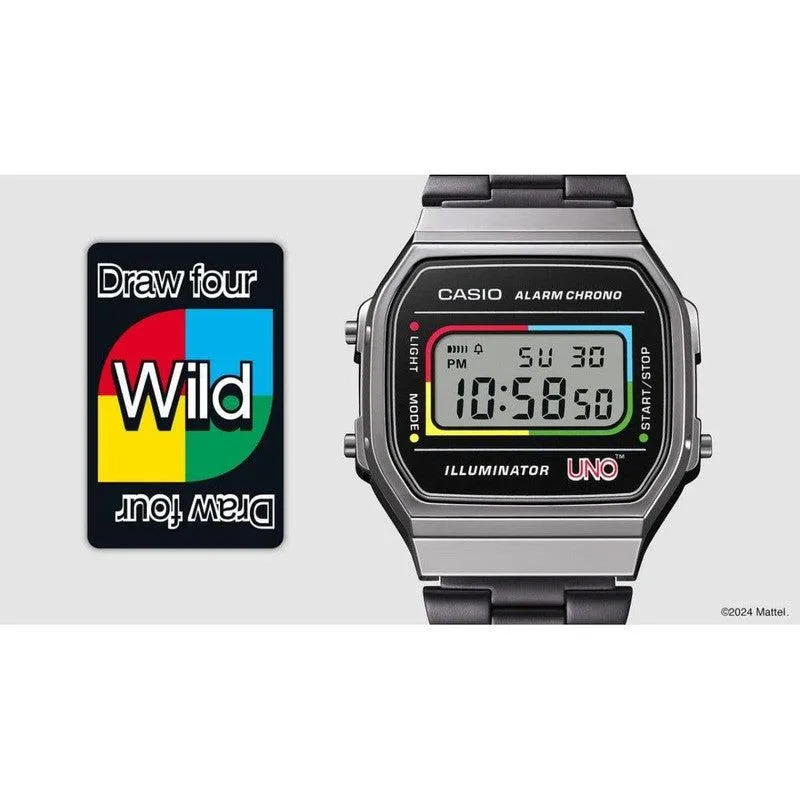 CASIO VINTAGE UNO COLLABORATION DIGITAL WATCH - A168WEUC-1ADR