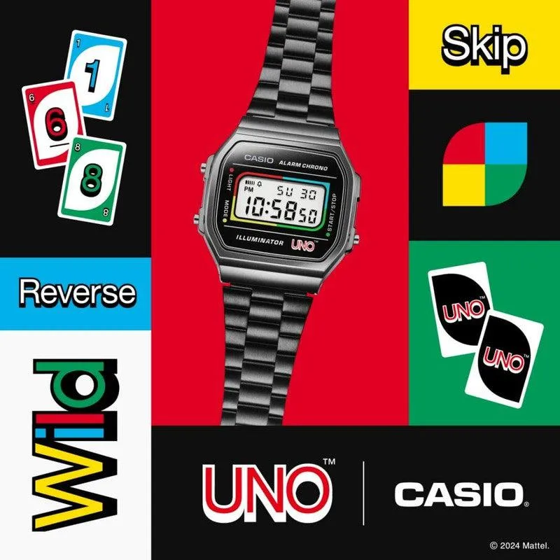 CASIO VINTAGE UNO COLLABORATION DIGITAL WATCH - A168WEUC-1ADR