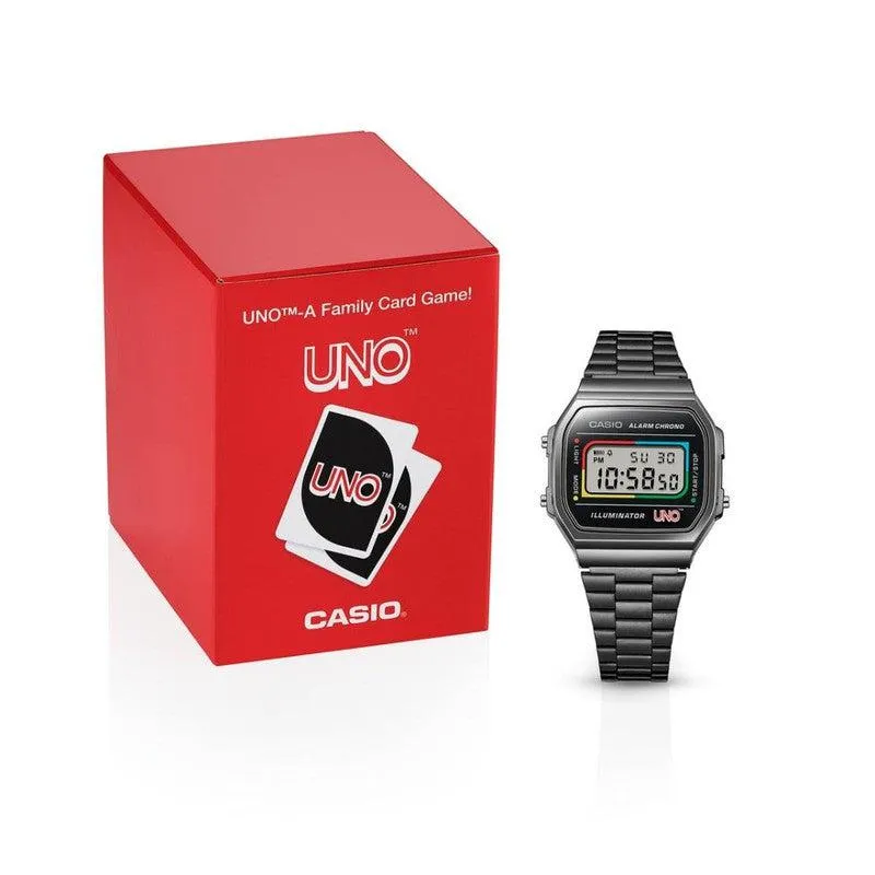 CASIO VINTAGE UNO COLLABORATION DIGITAL WATCH - A168WEUC-1ADR