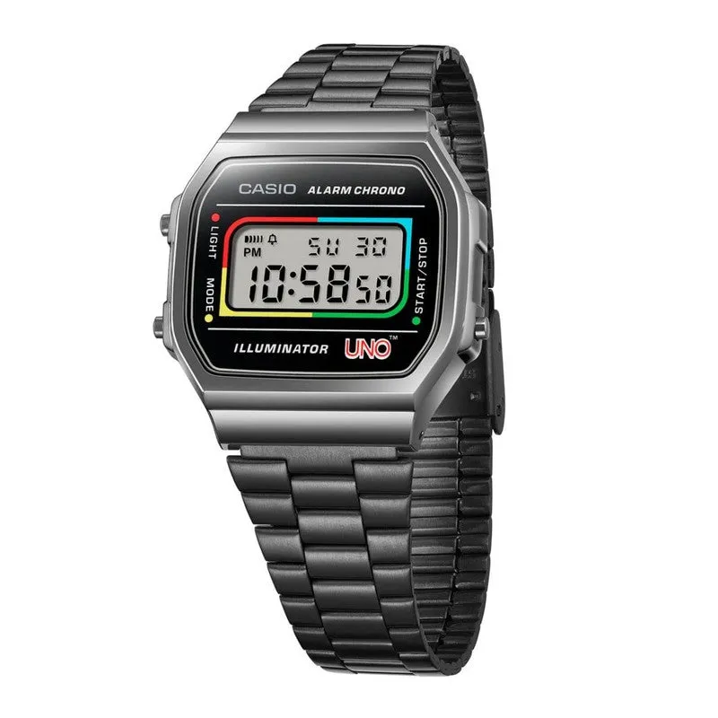 CASIO VINTAGE UNO COLLABORATION DIGITAL WATCH - A168WEUC-1ADR