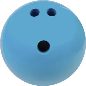 Champion Sports Rubberized Bowling Ball - 4 lbs. (Blue)