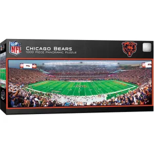 Chicago Bears - 1000 Piece Panoramic Jigsaw Puzzle - Center View