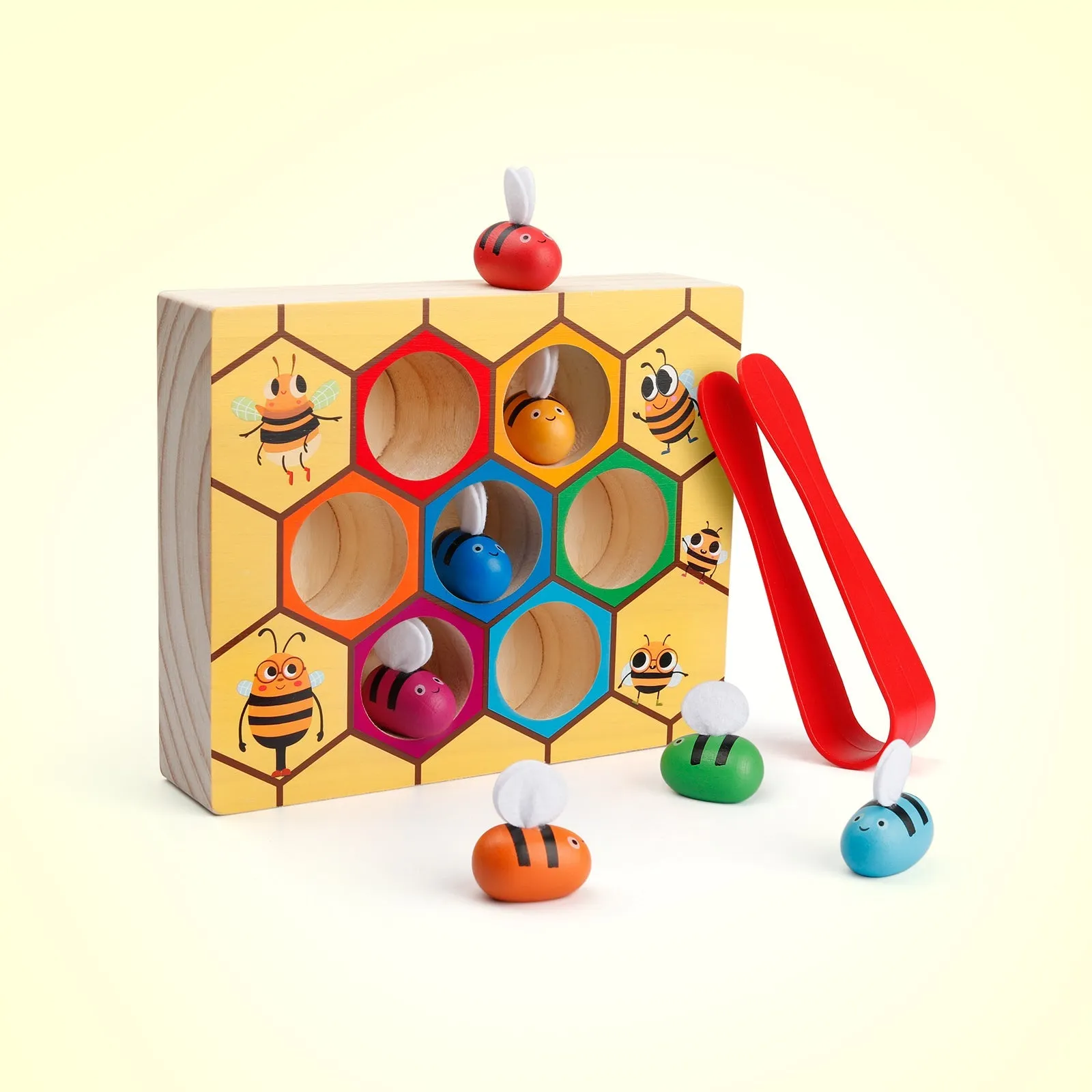 Clamp Bee to Hive Matching Game