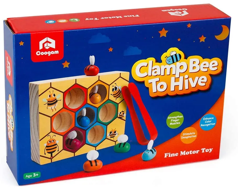 Clamp Bee to Hive Matching Game