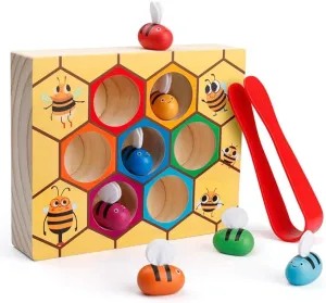 Clamp Bee to Hive Matching Game