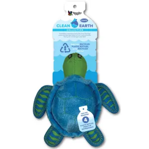 Clean Earth Plush Turtle Dog Toy