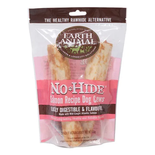 Earth Animal No-Hide ®  Salmon Medium Chews 2pk 120g