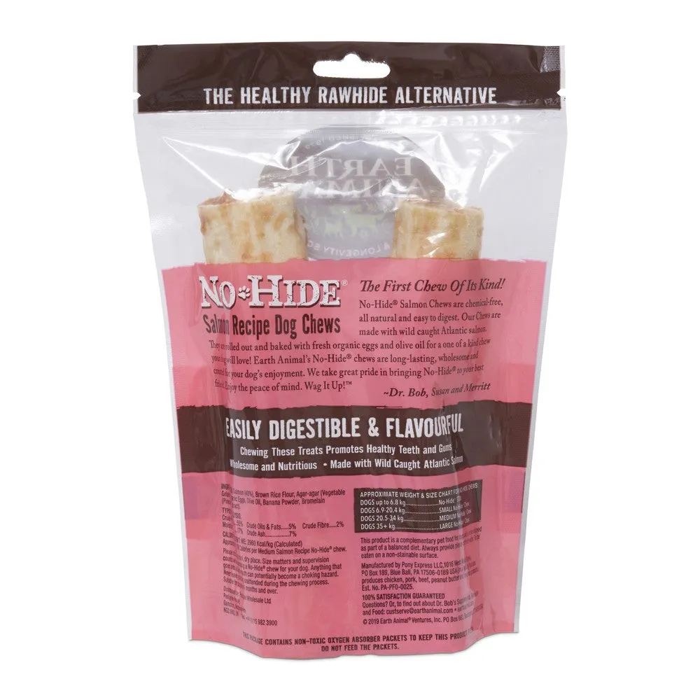 Earth Animal No-Hide ®  Salmon Medium Chews 2pk 120g