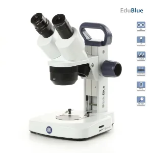 Euromex EduBlue Binocular Portable Stereo Microscope on Rack and Pinion Track Stand