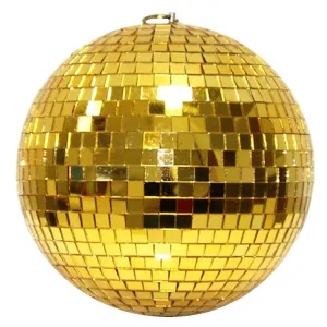 Gold Disco Ball, 8 Inches, 1 Count