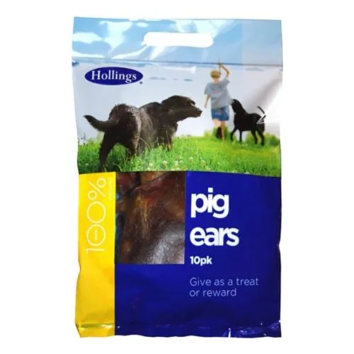 Hollings Pigs Ears Dog Treat 10-Pack