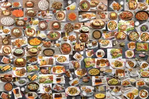 Hungry? Food Puzzle | 1000 Piece Jigsaw Puzzle | Family Game Night