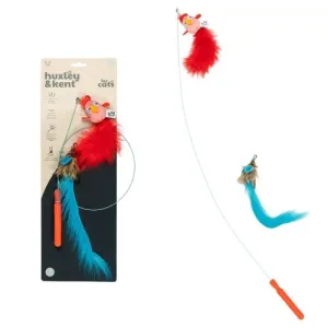 Huxley & Kent Wire Birdy & Mouse Cat Wand Toy