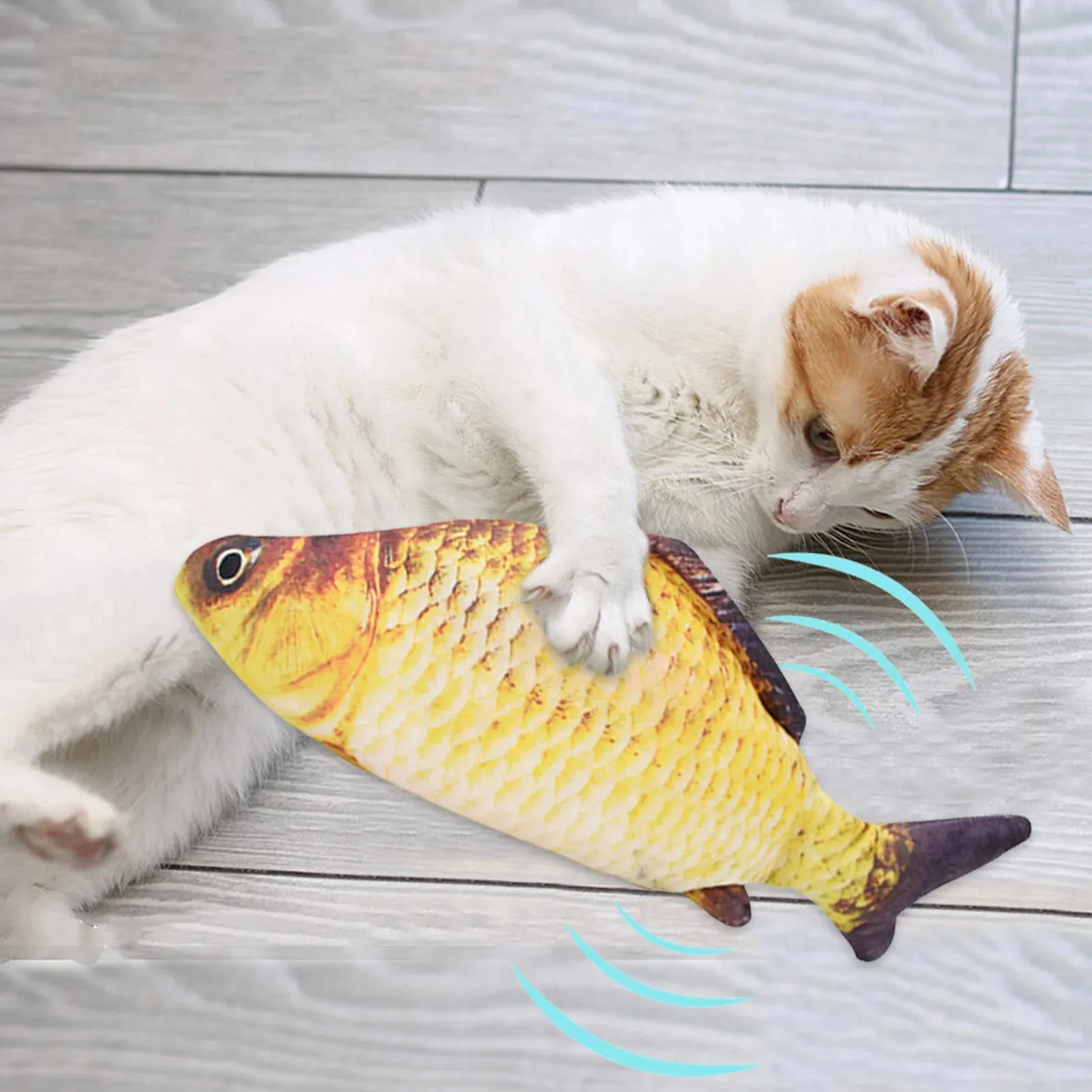 Interactive Electric Floppy Fish Cat Toy with USB Charging