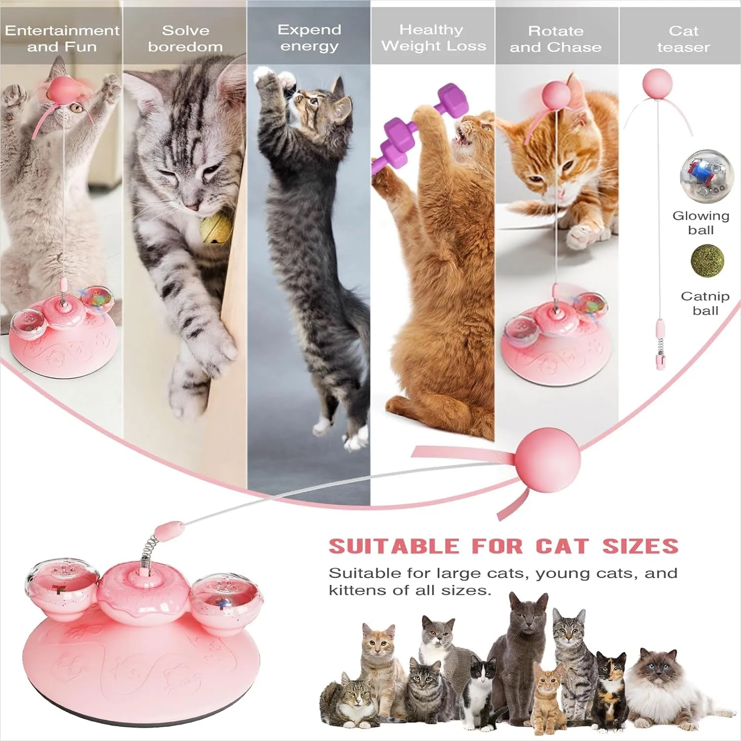 Interactive Windmill Cat Toys