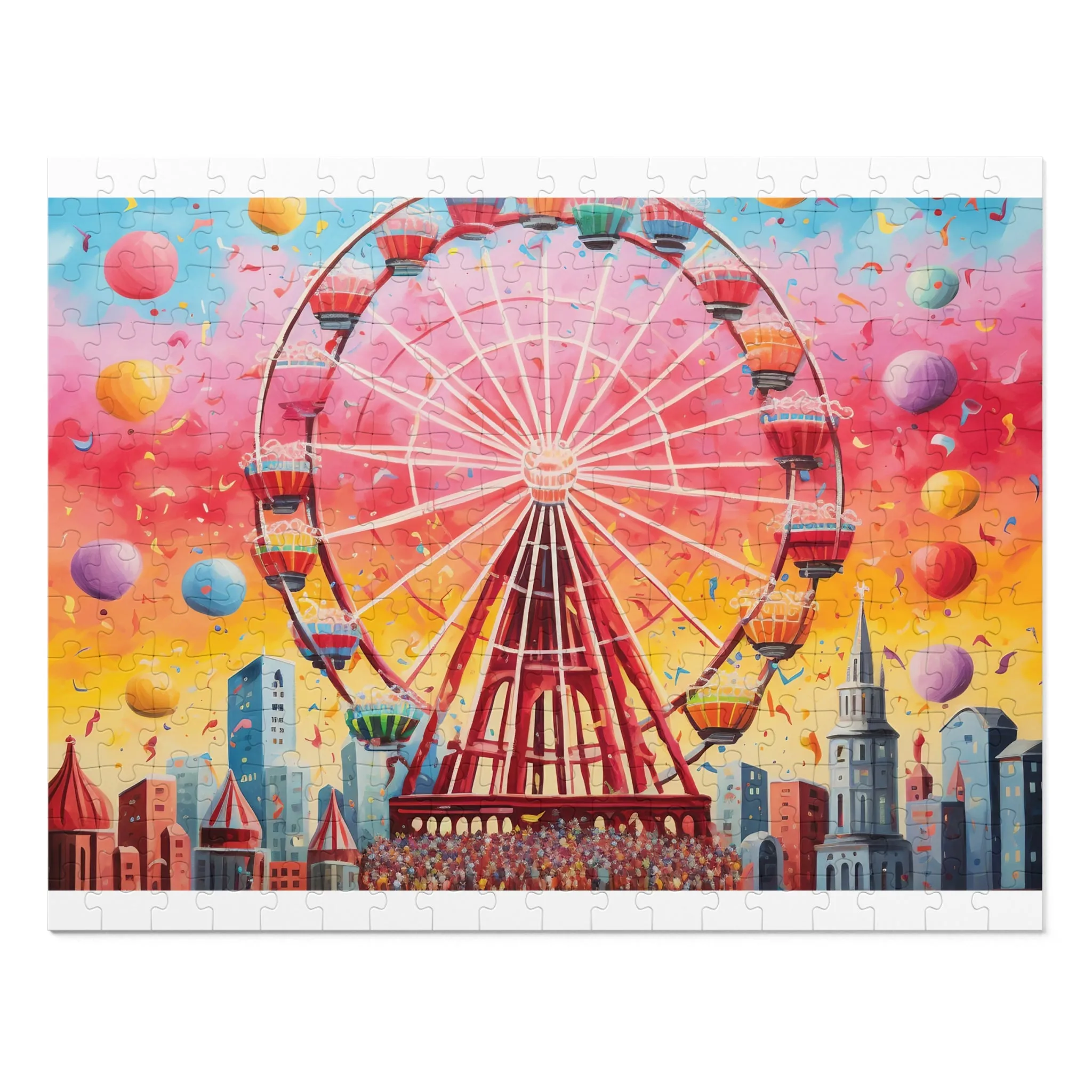 Jigsaw Puzzle, Carnival, Carousal, Personalised/Non-Personalised (30, 110, 252, 500,1000-Piece)