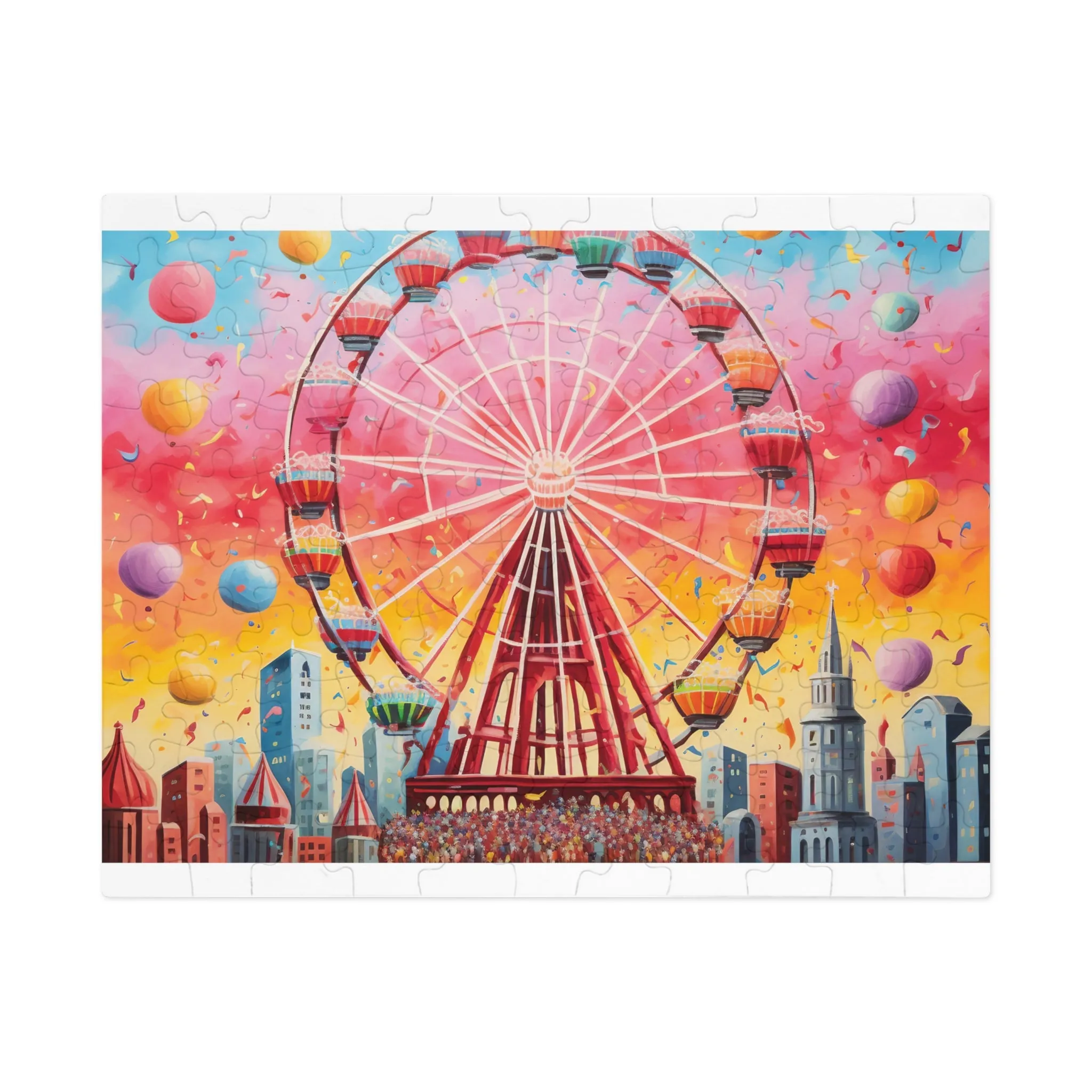 Jigsaw Puzzle, Carnival, Carousal, Personalised/Non-Personalised (30, 110, 252, 500,1000-Piece)