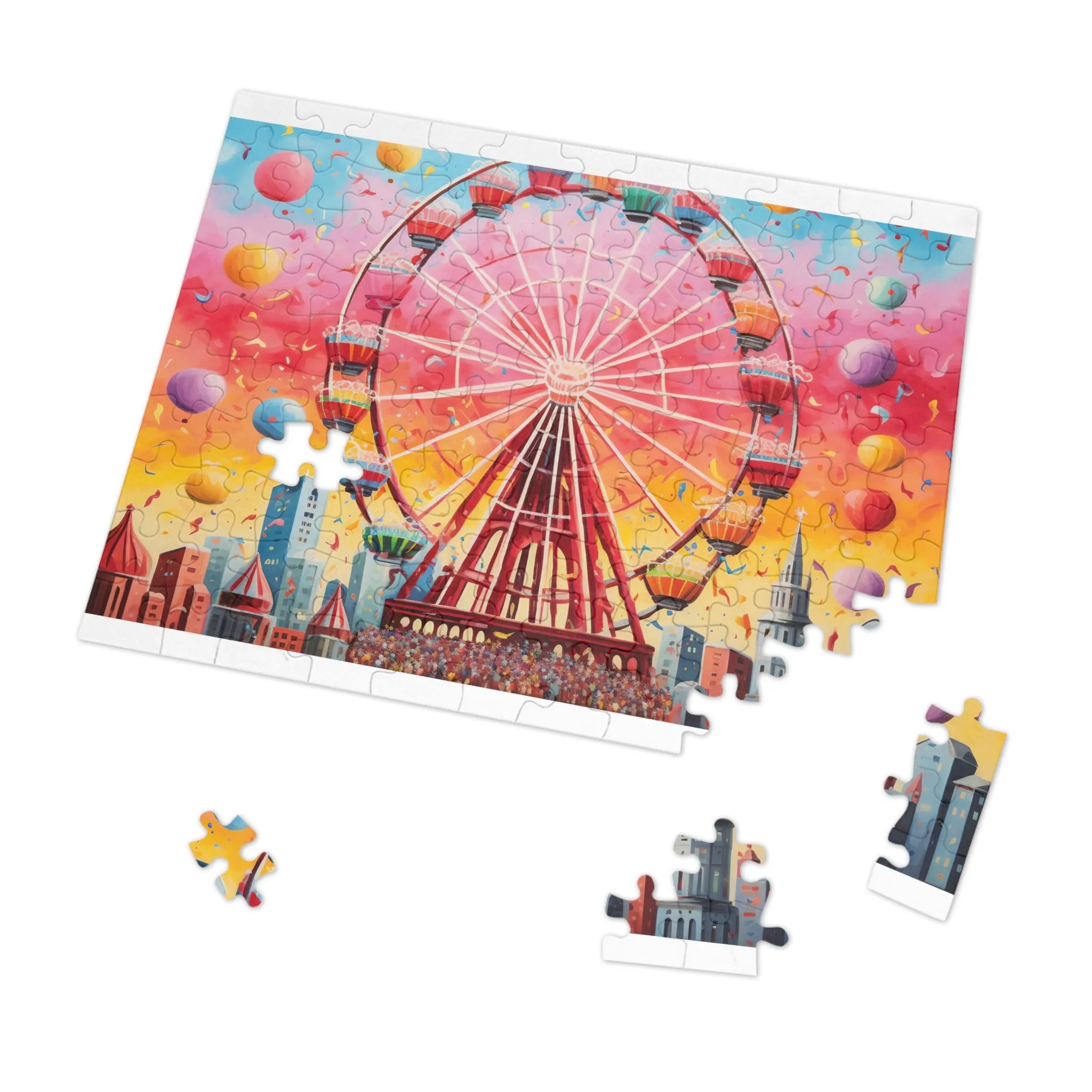 Jigsaw Puzzle, Carnival, Carousal, Personalised/Non-Personalised (30, 110, 252, 500,1000-Piece)