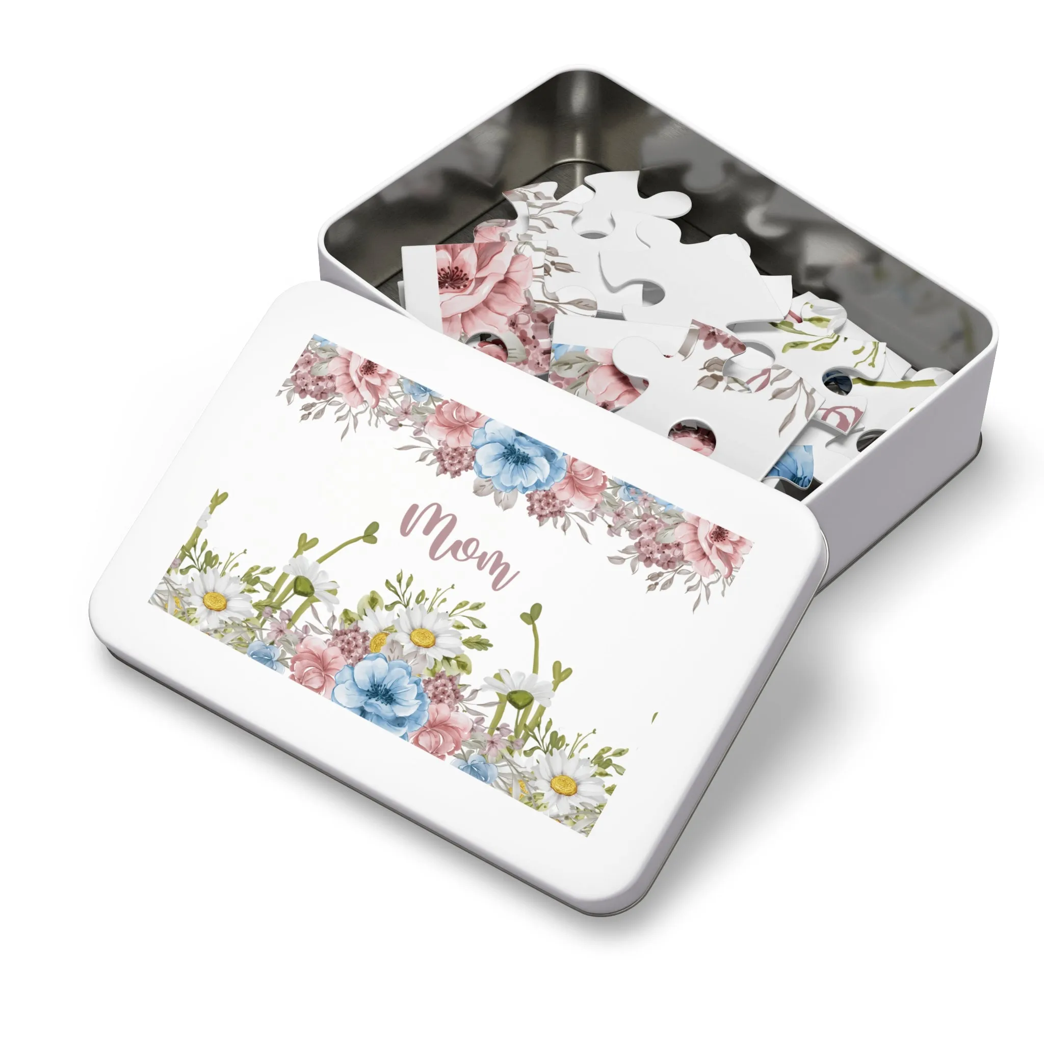 Jigsaw Puzzle, Floral, Mom, Personalised/Non-Personalised (30, 110, 252, 500,1000-Piece)