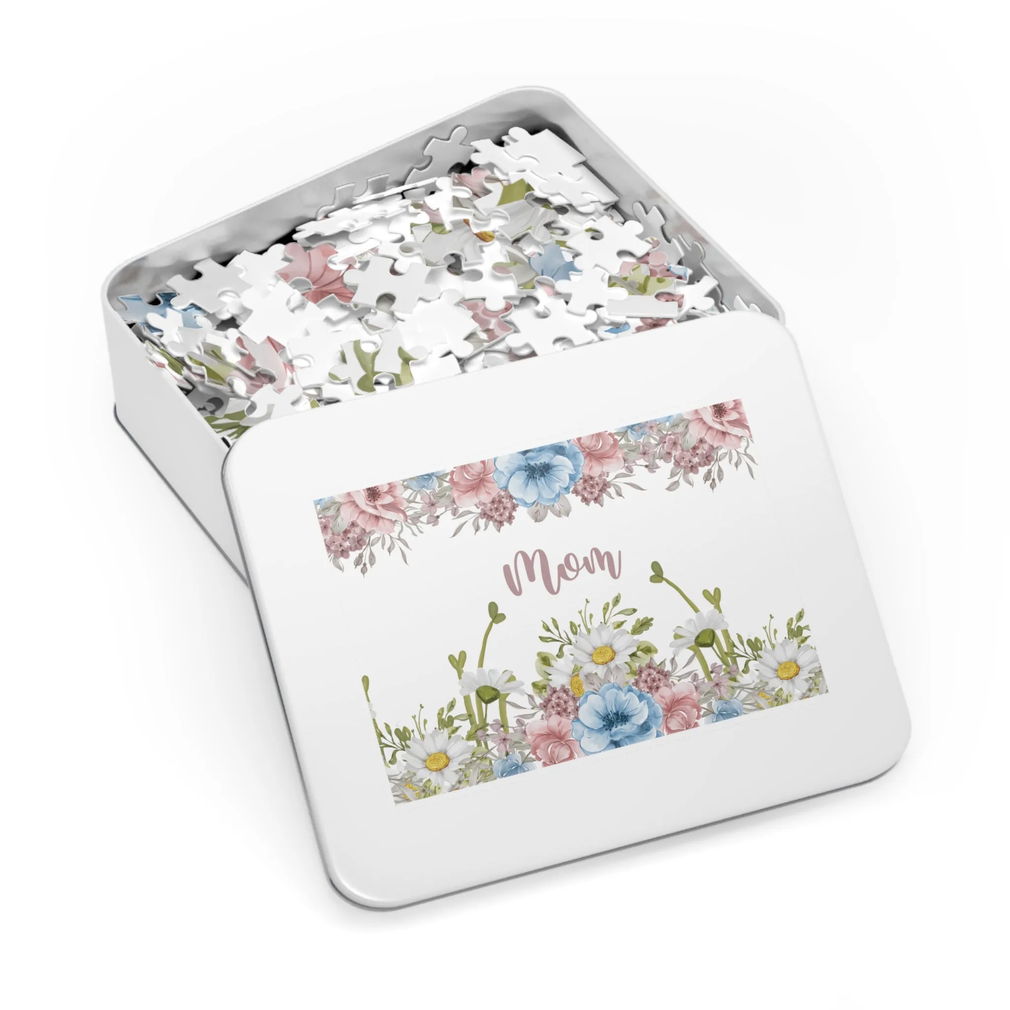 Jigsaw Puzzle, Floral, Mom, Personalised/Non-Personalised (30, 110, 252, 500,1000-Piece)