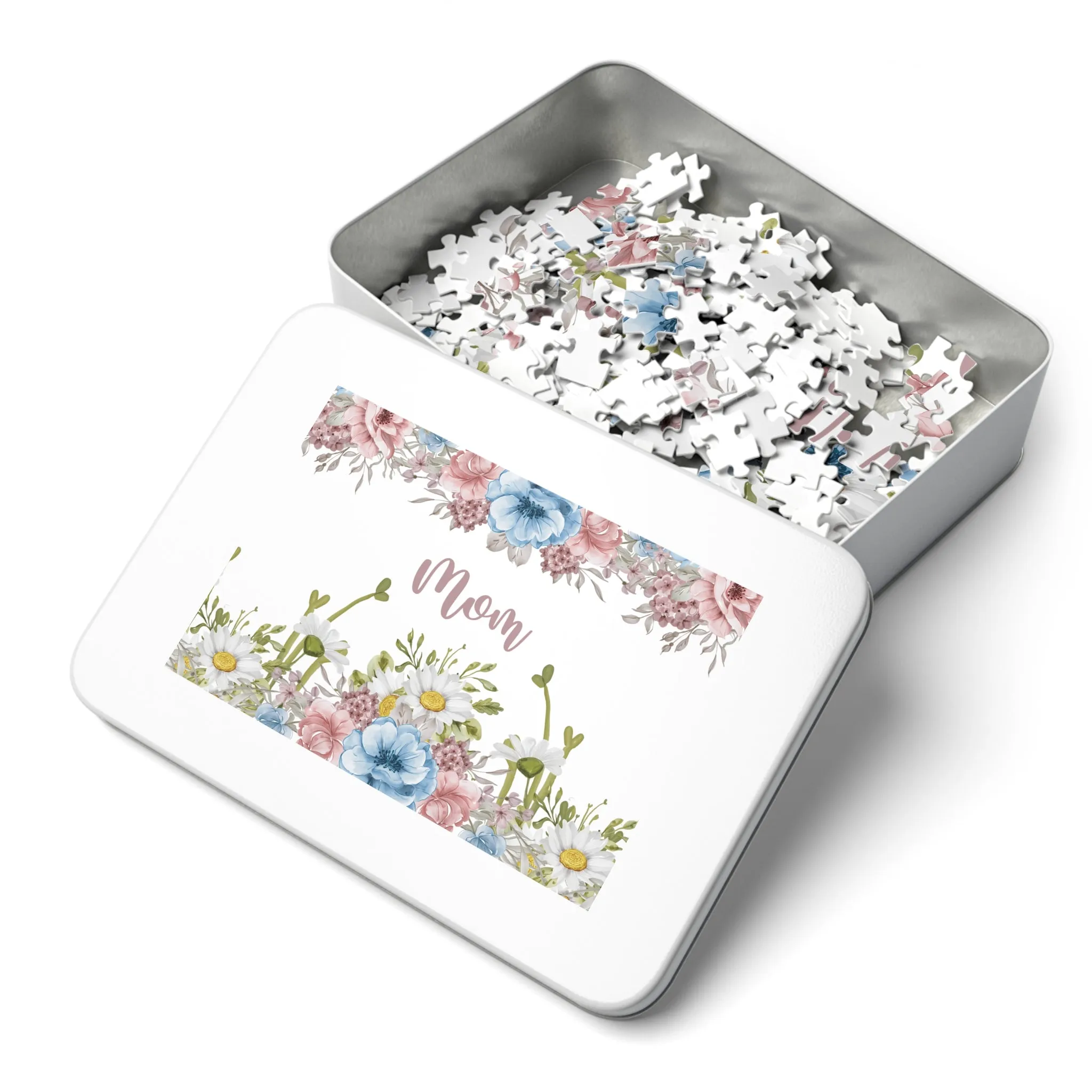 Jigsaw Puzzle, Floral, Mom, Personalised/Non-Personalised (30, 110, 252, 500,1000-Piece)