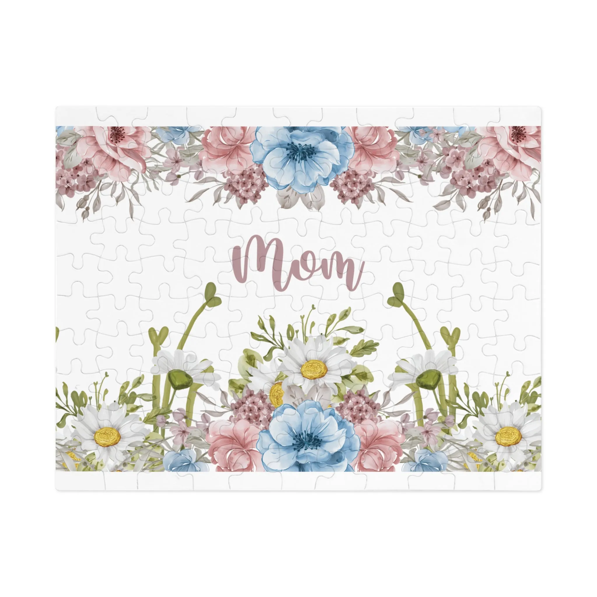 Jigsaw Puzzle, Floral, Mom, Personalised/Non-Personalised (30, 110, 252, 500,1000-Piece)