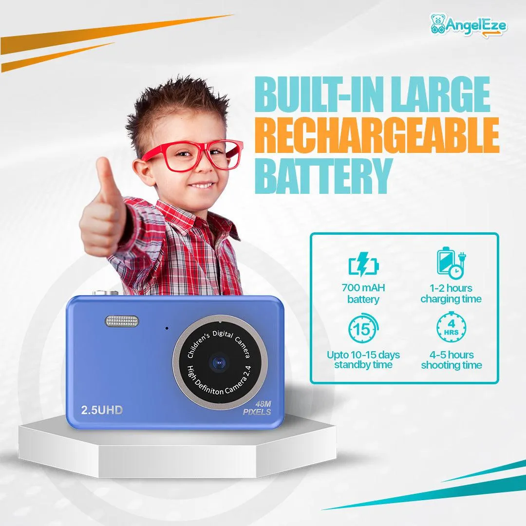 Kids Digital Camera - Ultra HD - 32GB SD Card - Dual Camera - LCD Screen - Photo and Video - Great Gift