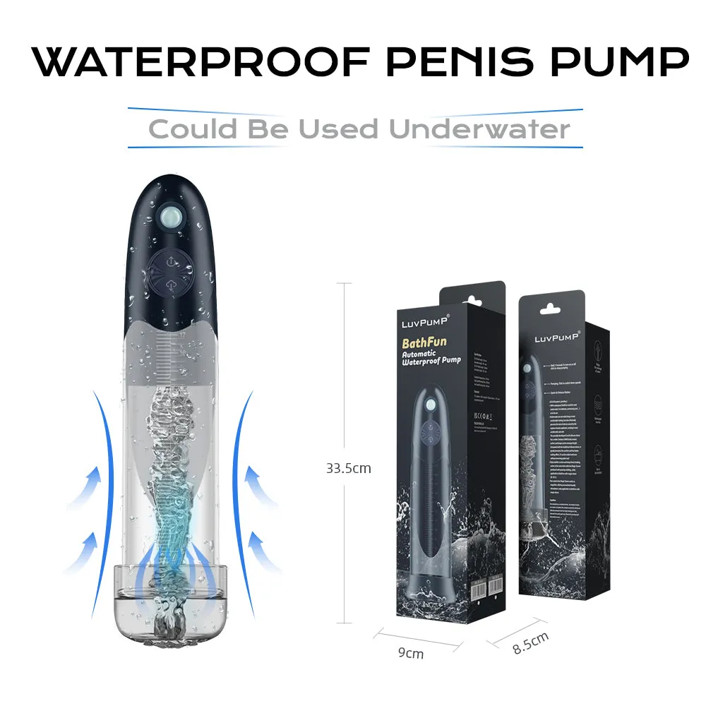 LuvPump Bathfun Automatic Waterproof Penis Pump with Magic Sleeve