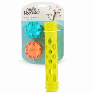 Messy Mutts Totally Pooched Huff N' Puff Dog Toy - 3pk