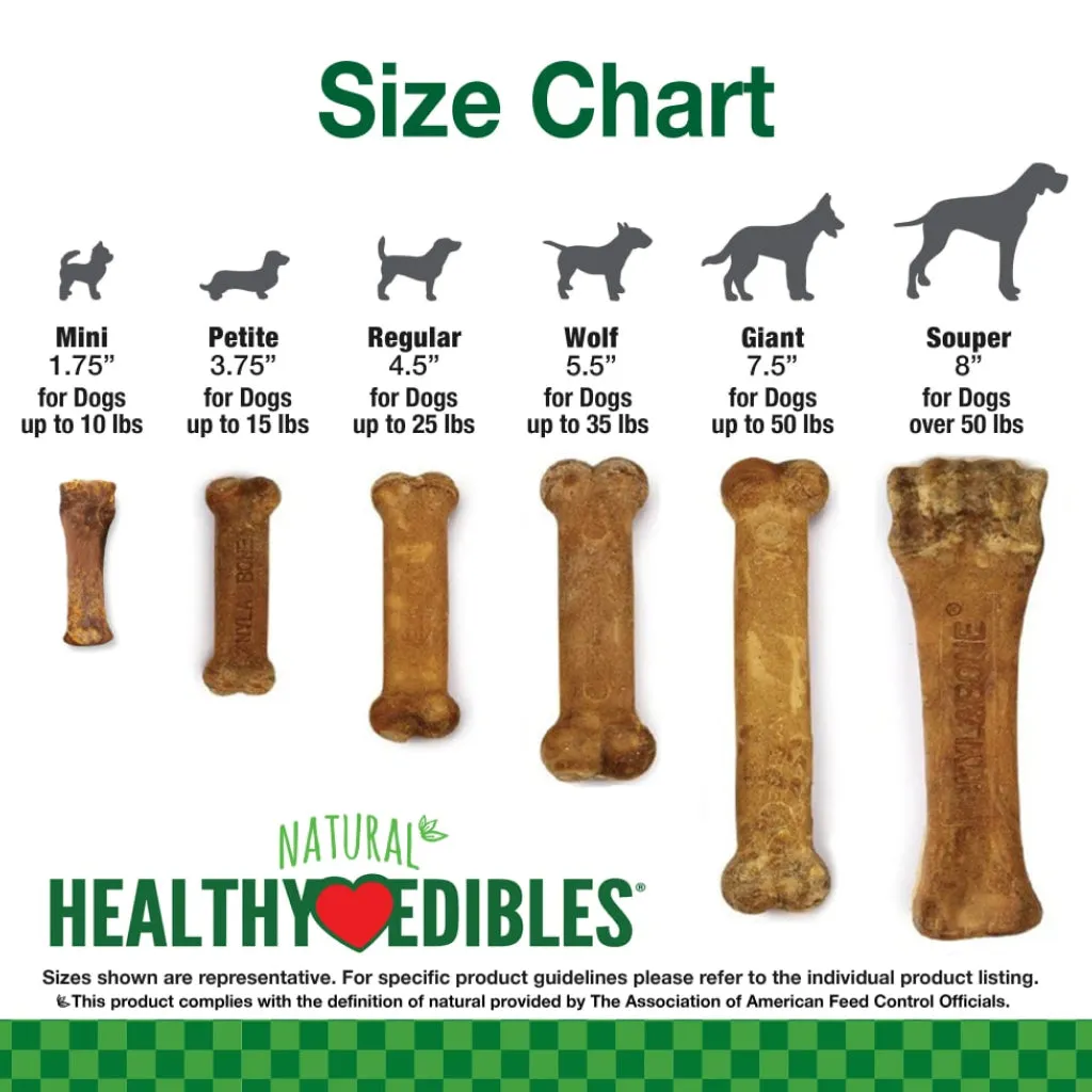 Nylabone Healthy Edibles Natural Long Lasting Peanut Butter Flavor Dog Treats - X-Large/Souper (1 ct)