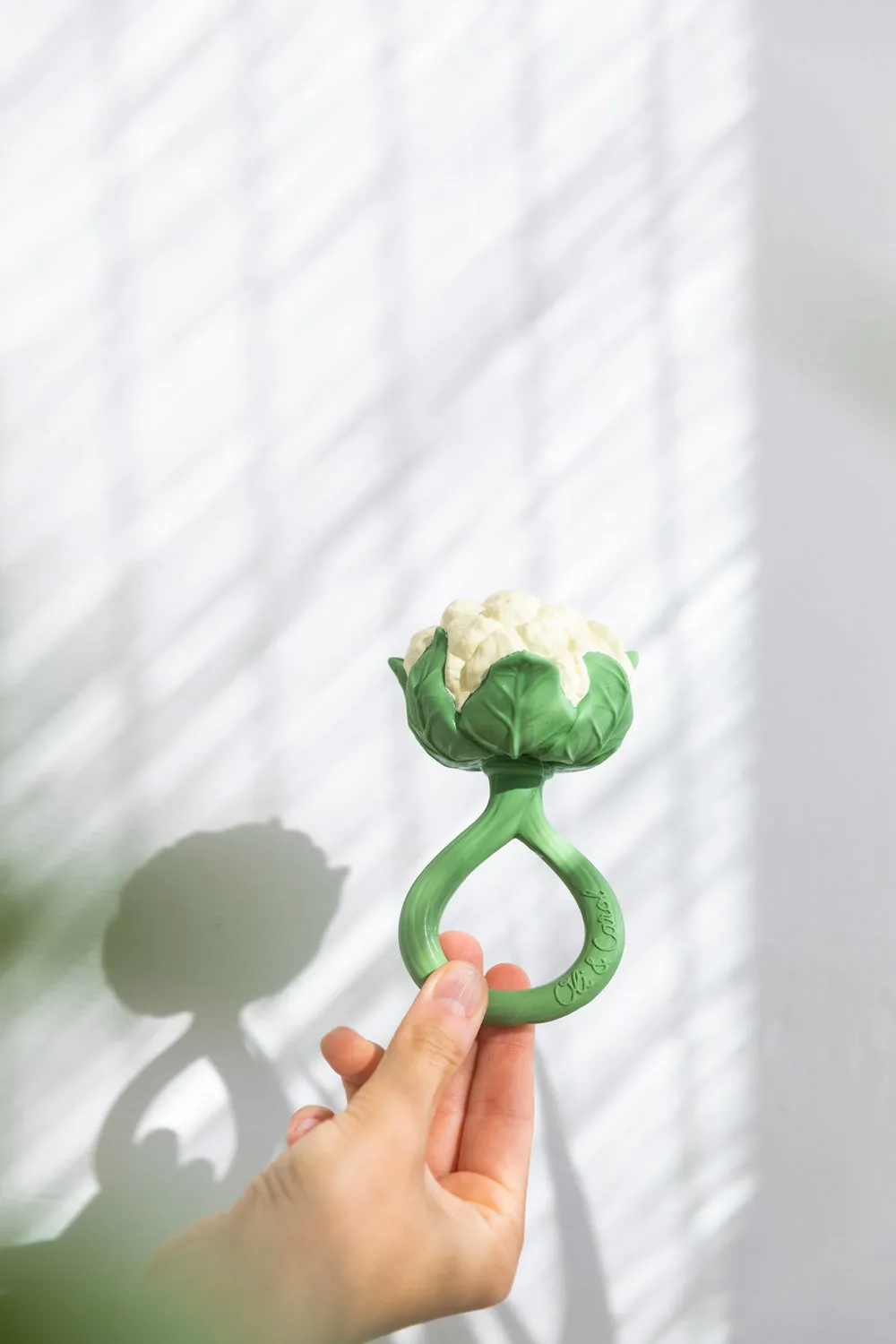 Oli & Carol Cauliflower Rattle Teether