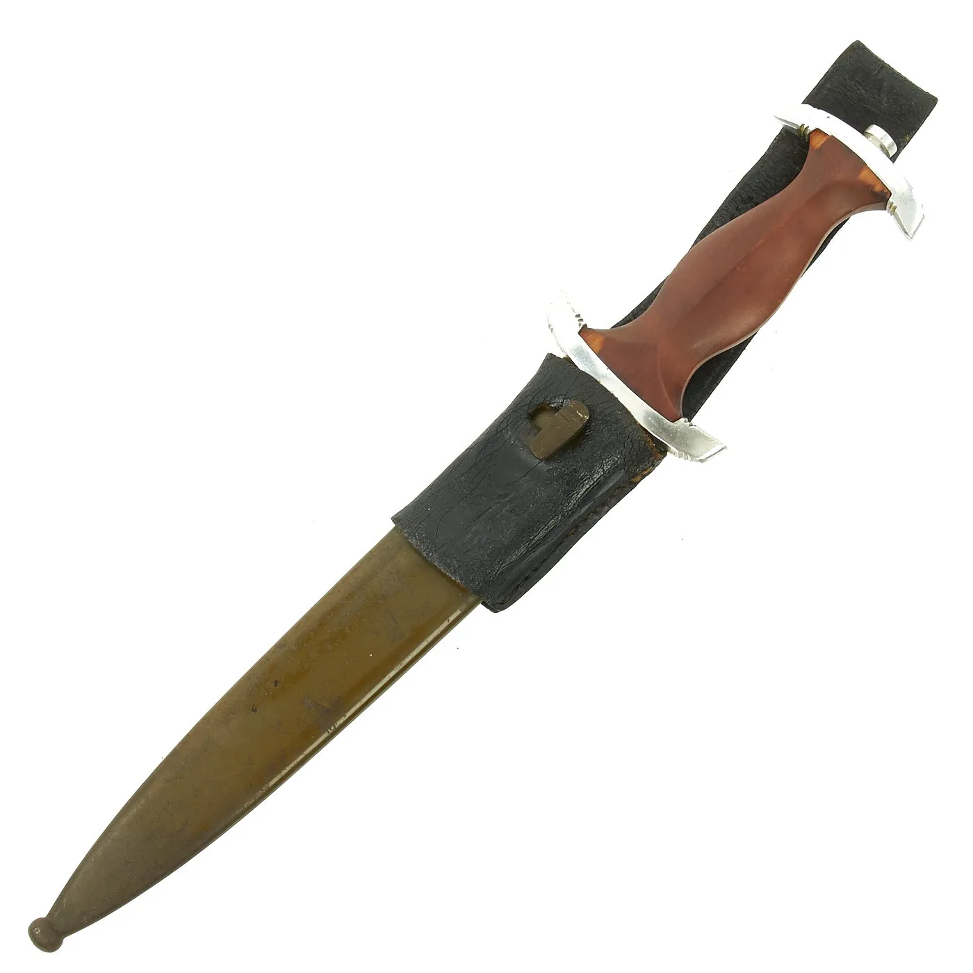 Original German WWII NPEA Student Dagger with Scabbard and Frog by Karl Burgsmüller of Berlin