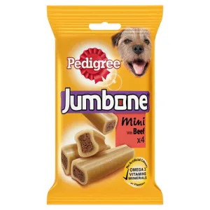 Pedigree Jumbone Small Dog Treats with Beef 4 Pack