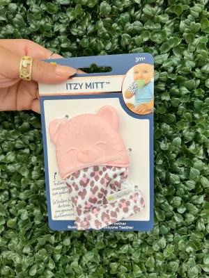 Pink Leopard Itzy Mitt Teether By Itzy Ritzy