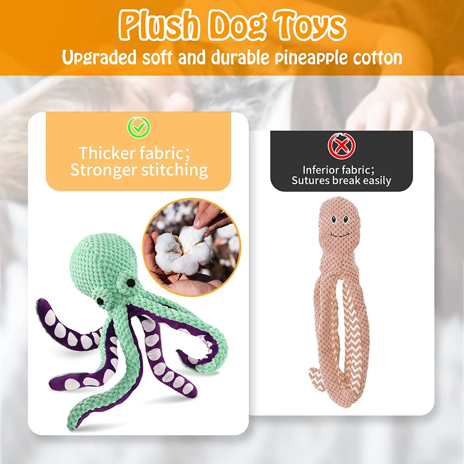 Plush Squeaky Dog Toys