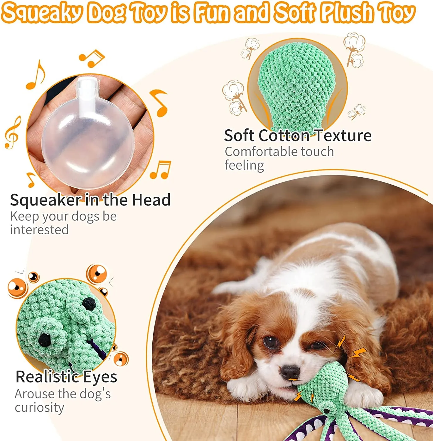 Plush Squeaky Dog Toys