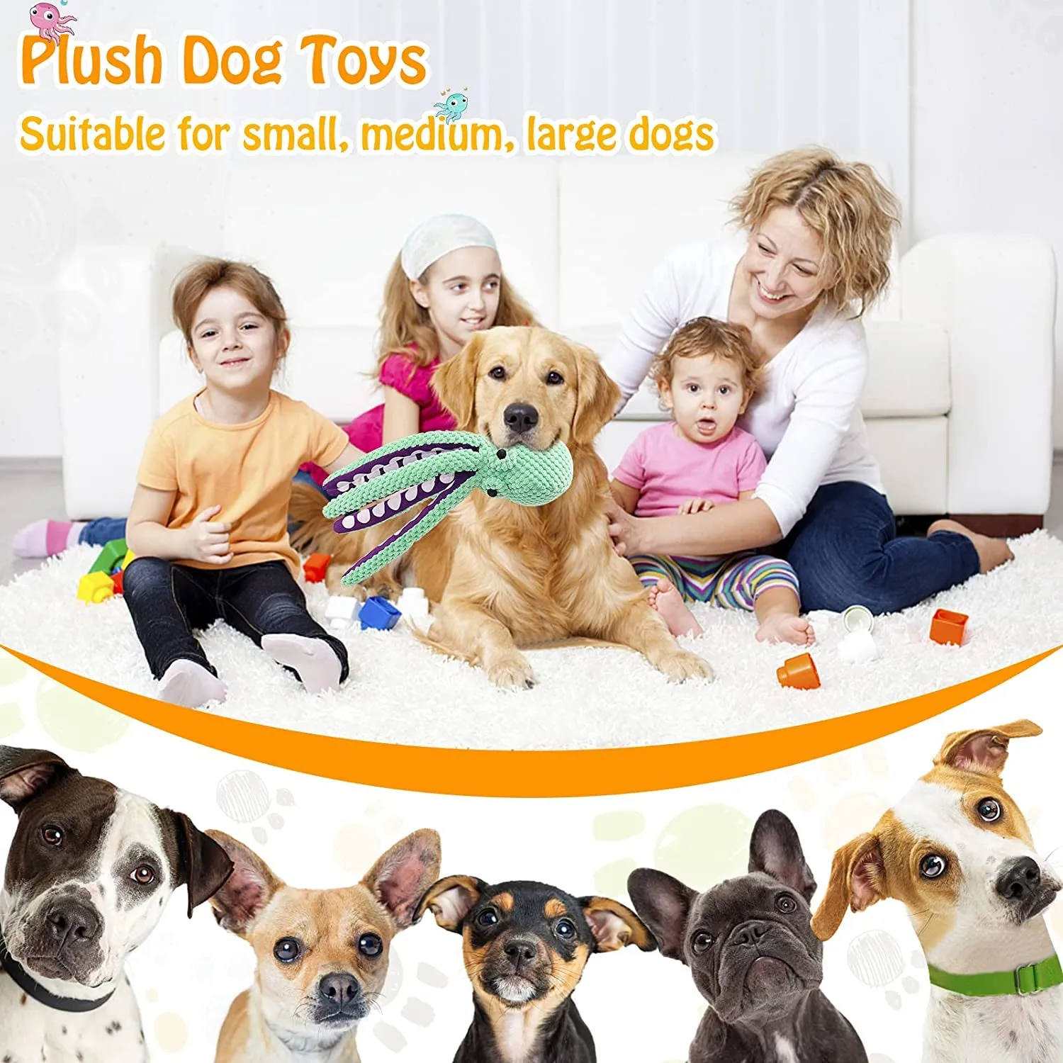 Plush Squeaky Dog Toys