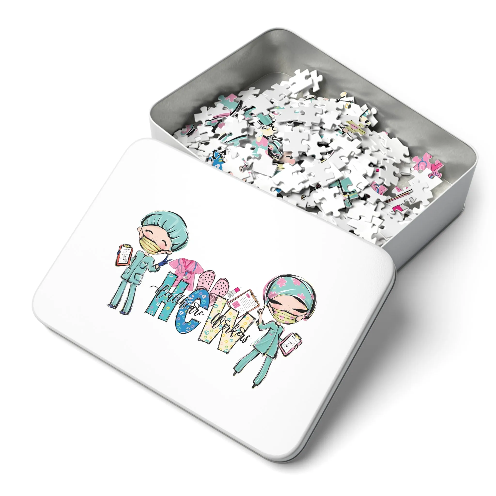 Puzzle, Nurse, Healthcare Worker, Personalised/Non-Personalised (30, 110, 252, 500,1000-Piece) awd-618