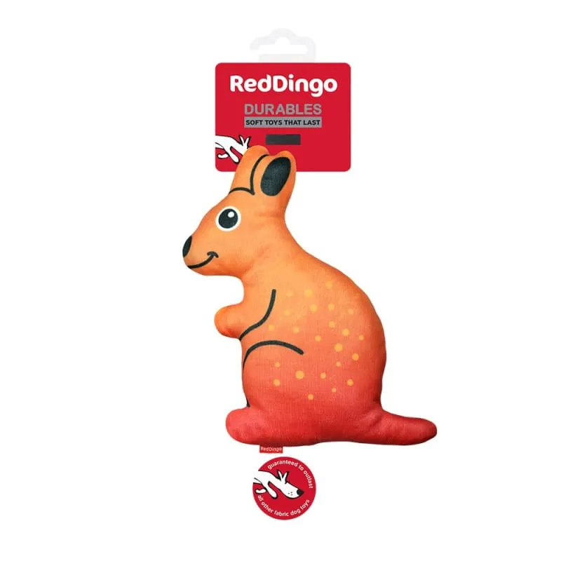 Red Dingo Durables Kath The Kangaroo Soft Dog Toy