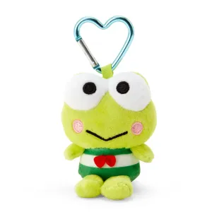 Sanrio Keroppi plushie mascot with heart clip