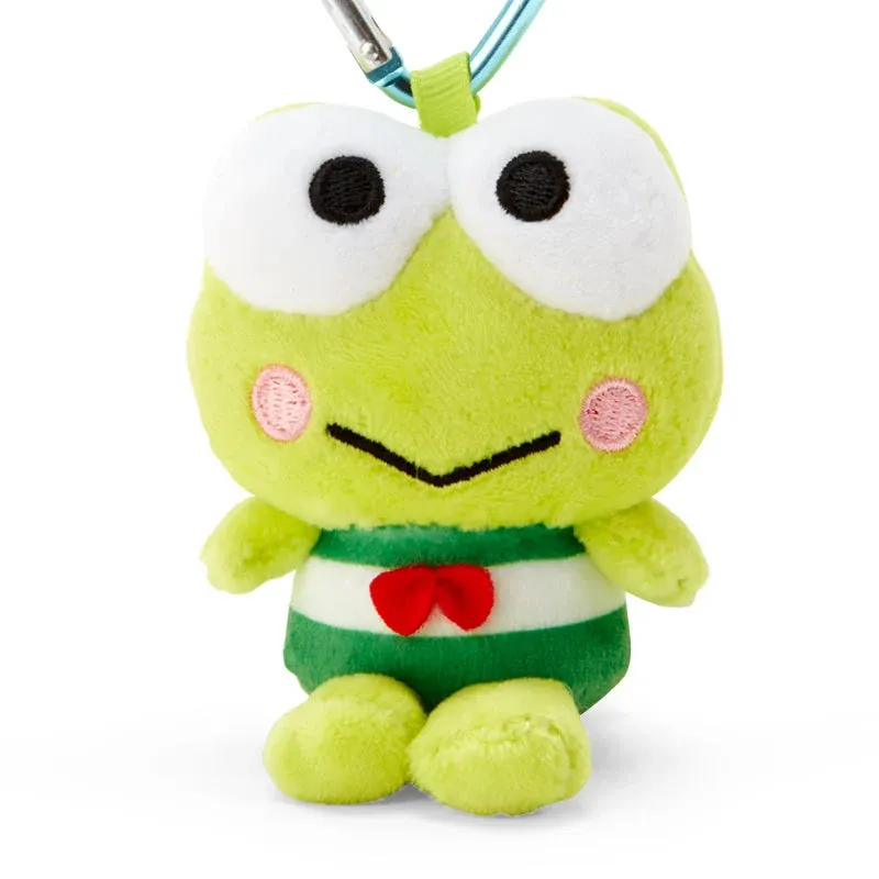 Sanrio Keroppi plushie mascot with heart clip