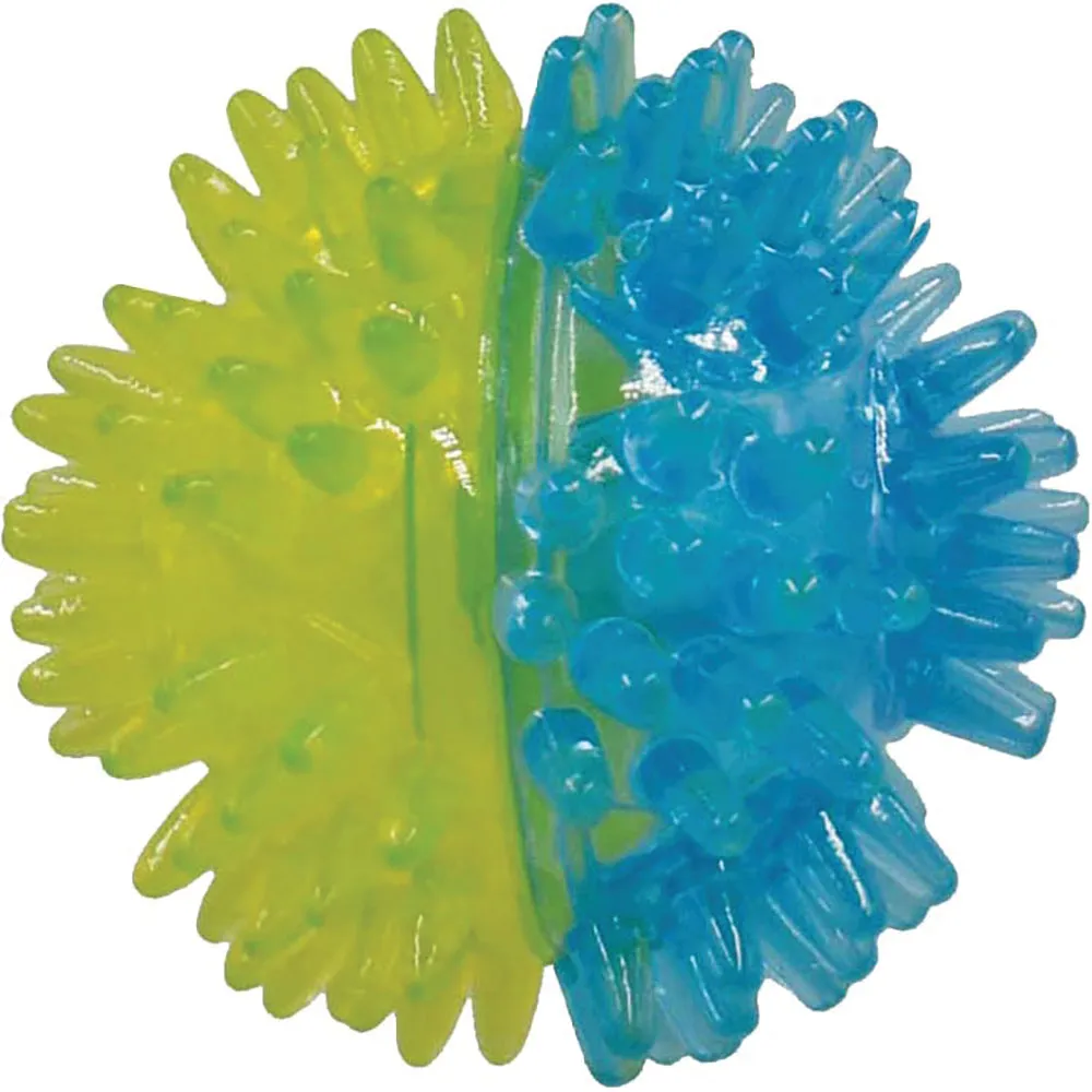 Scream Galaxy Ball Green Blue Dog Toy