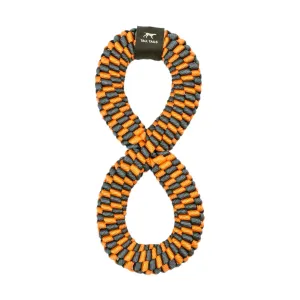 Tall Tails ORANGE BRAIDED INFINITY TUG TOY