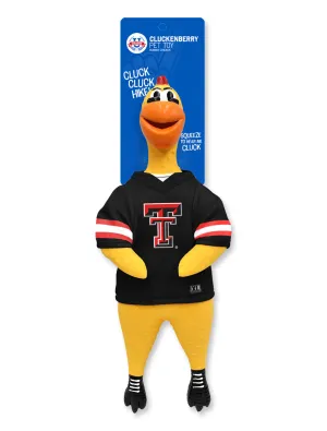 Texas Tech Double T "Cluckenberry" Rubber Chicken Dog Toy