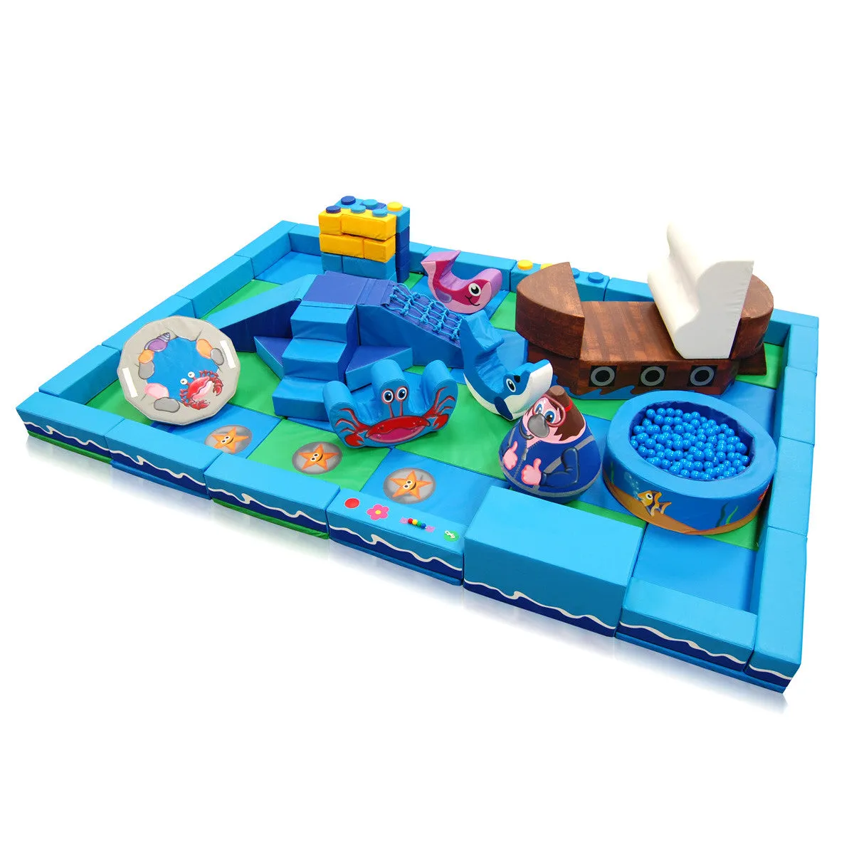 Under the Sea Packaway Soft Play Kit - 6m x 4m (24 floor pads)